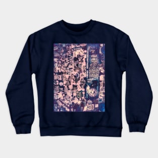 Street Art NYC Stickers Crewneck Sweatshirt